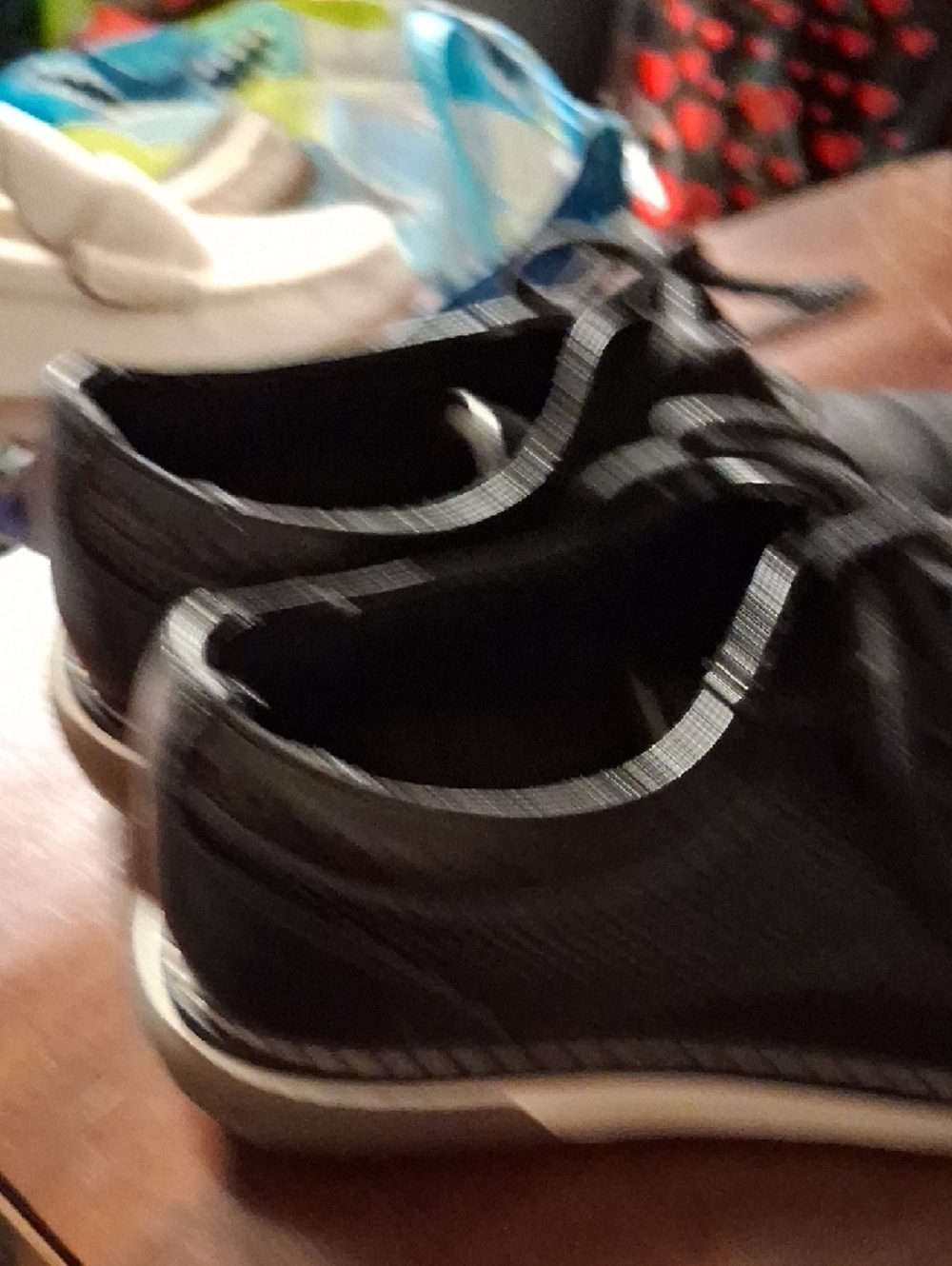 Black Lil Boys Lace-Up Casual Dress Shoes - Picture 6 of 9
